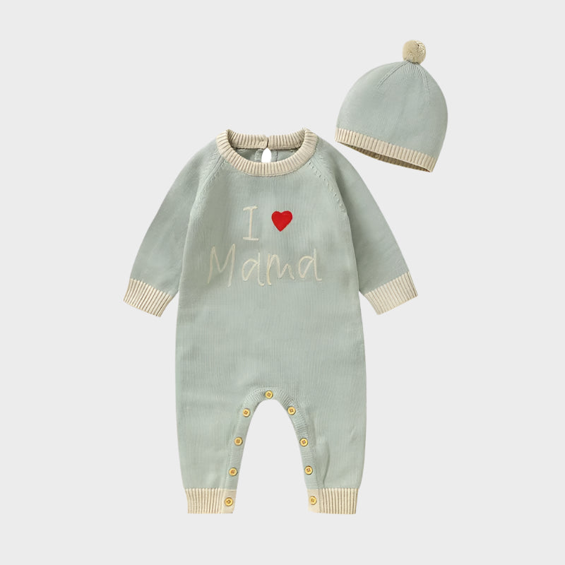 2 Piece Love Mama Autumn Jumpsuit