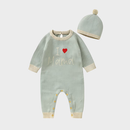 2 Piece Love Mama Autumn Jumpsuit