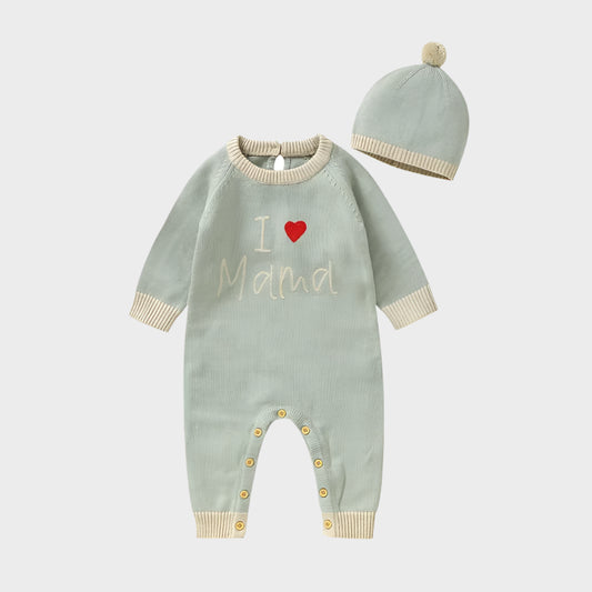 2 Piece Love Mama Autumn Jumpsuit