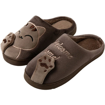 Pallene Cow milk Fuzzy Slippers