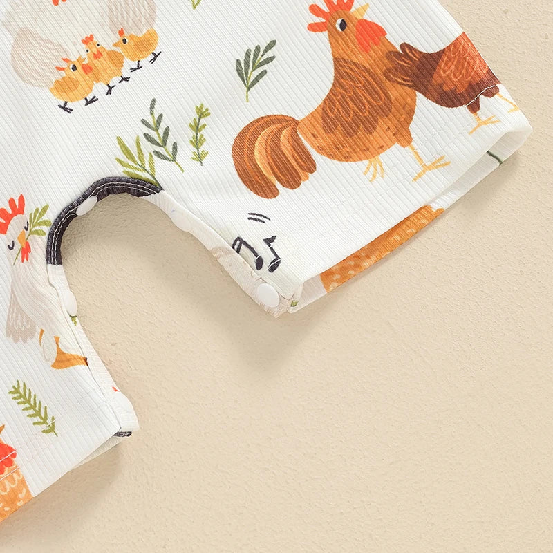 Floral & Fauna Farm Romper