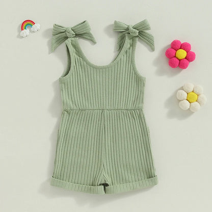 Sleeveless Ribbed Romper