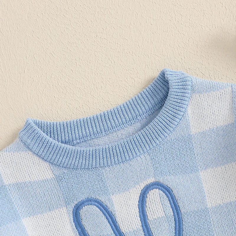 Checkered Bunny Sweater