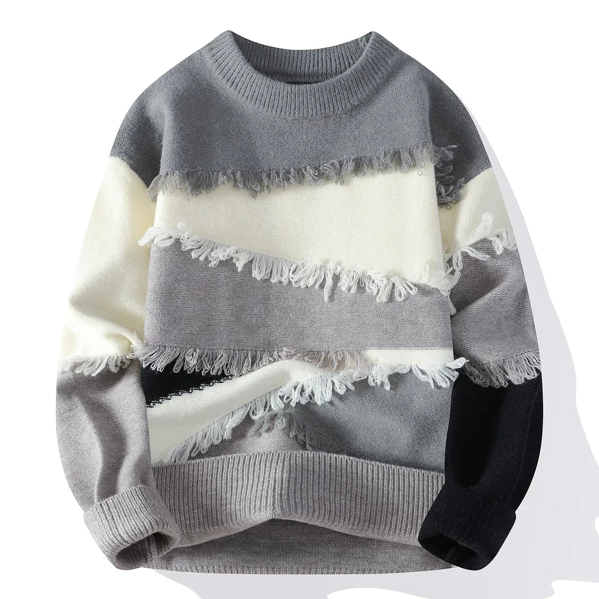 Retro Knitwear Patchwork Sweater