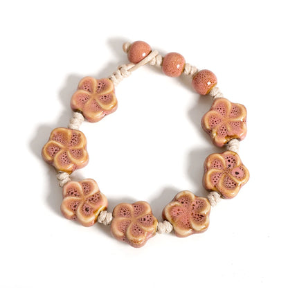 Flower Bracelet Adjustable Cord