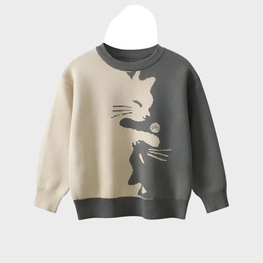 Cartoon Cat Designed Sweaters