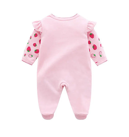 Strawberry Long-Sleeved Jumpsuit