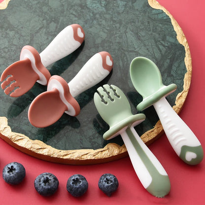Baby Spoons and Forks Feeding Set