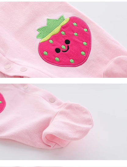 Strawberry Long-Sleeved Jumpsuit