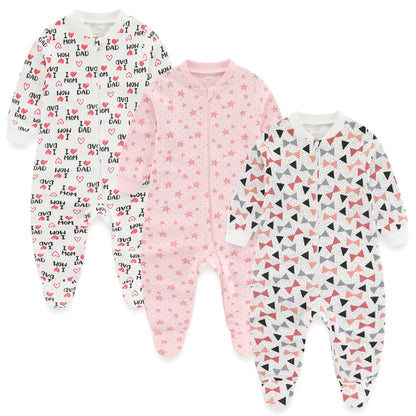 3 Pack kiddiezoom™ Long Sleeve Jumpsuits