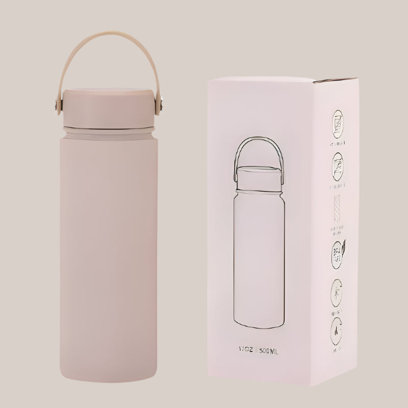 500ml Insulated Water Bottle With Handle Cover