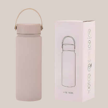 500ml Insulated Water Bottle With Handle Cover