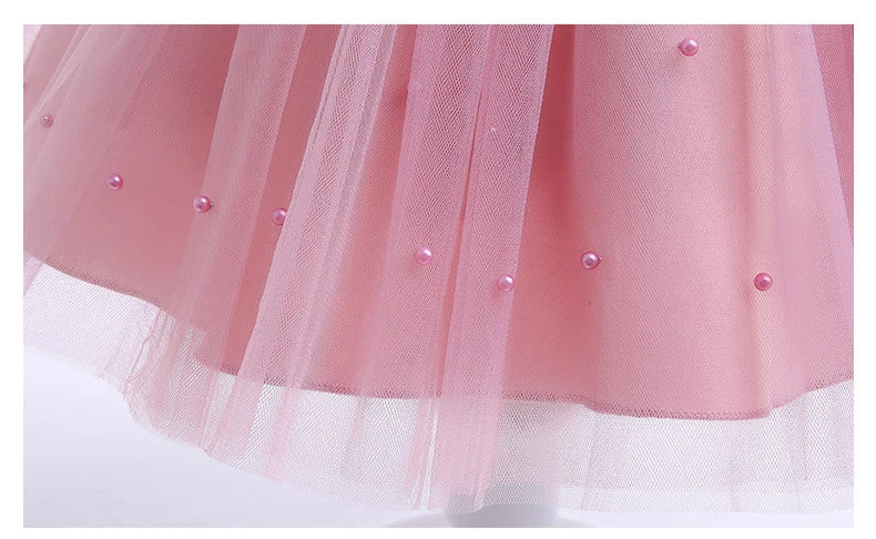 Mesh Bow Sling Baby Dress