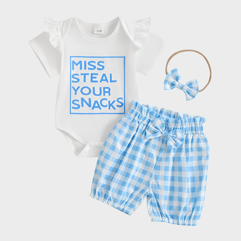 3 Piece Plaid Summer Outfit