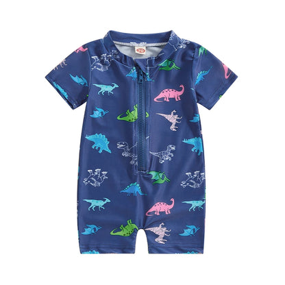 Fauna Rash Guard Romper Swimwear
