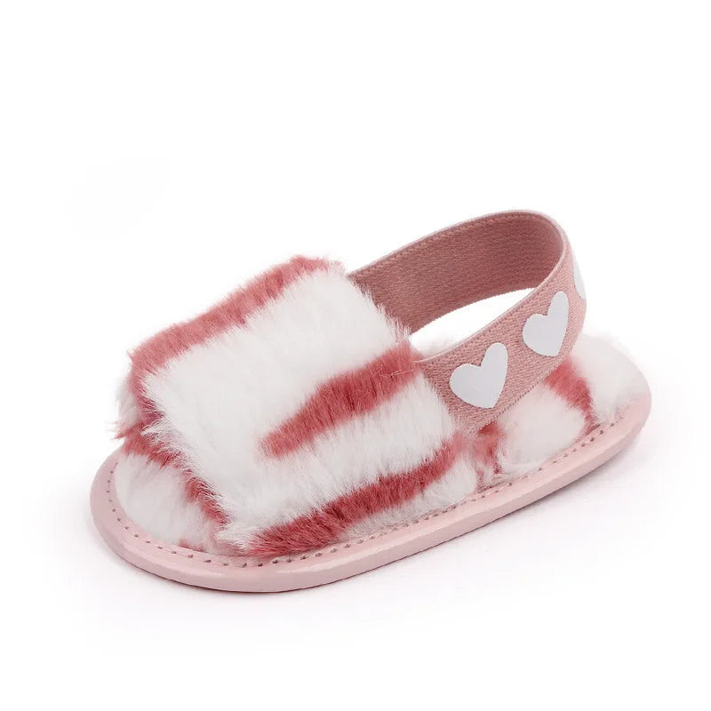Faux Fur Newborn Shoe