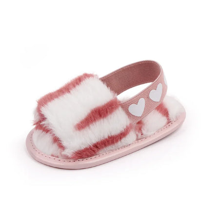 Faux Fur Newborn Shoe