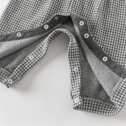 Combinaison formelle à carreaux pour bébé 