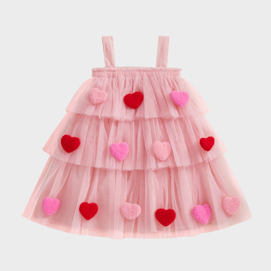 Star Lace Layered Tulle Dress