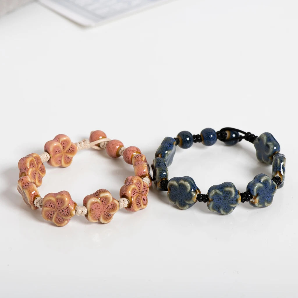 Flower Bracelet Adjustable Cord