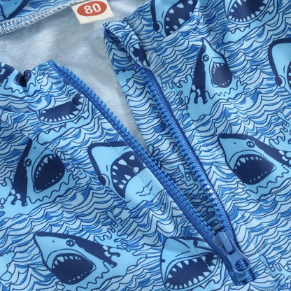 Baby Shark Rush Guard Swimsuit Romper