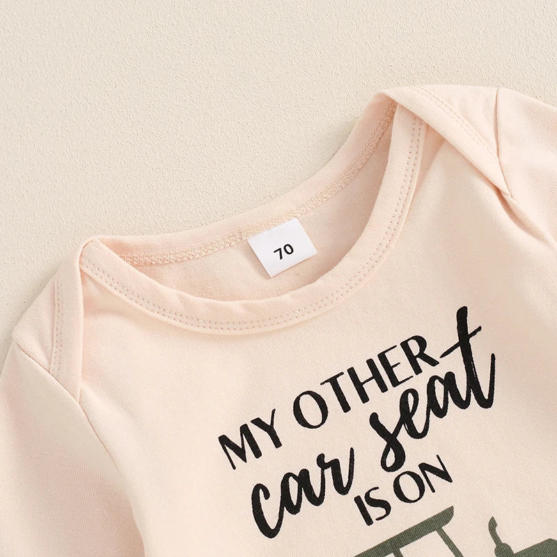 3 Piece Farm Tractor Long Sleeve Outfit