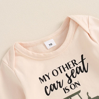 3 Piece Farm Tractor Long Sleeve Outfit