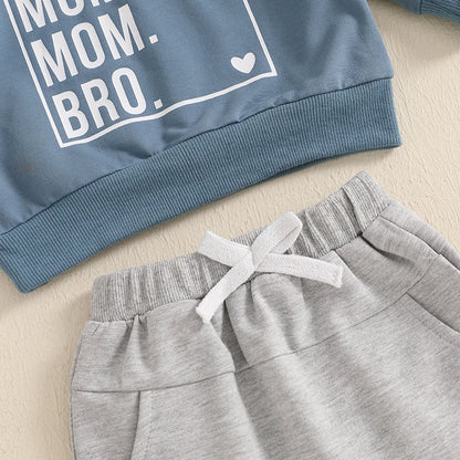 2 Piece Set Long Sleeve Sweatshirt with Long Pants