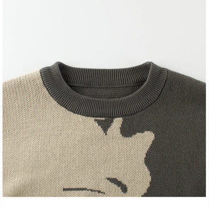 Cartoon Cat Designed Sweaters