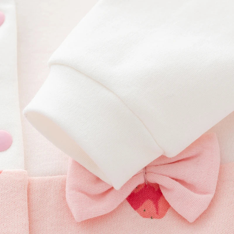 Single Breasted Straw Berry Jumpsuit