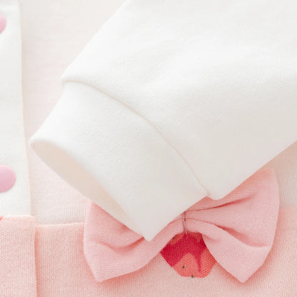 Single Breasted Straw Berry Jumpsuit