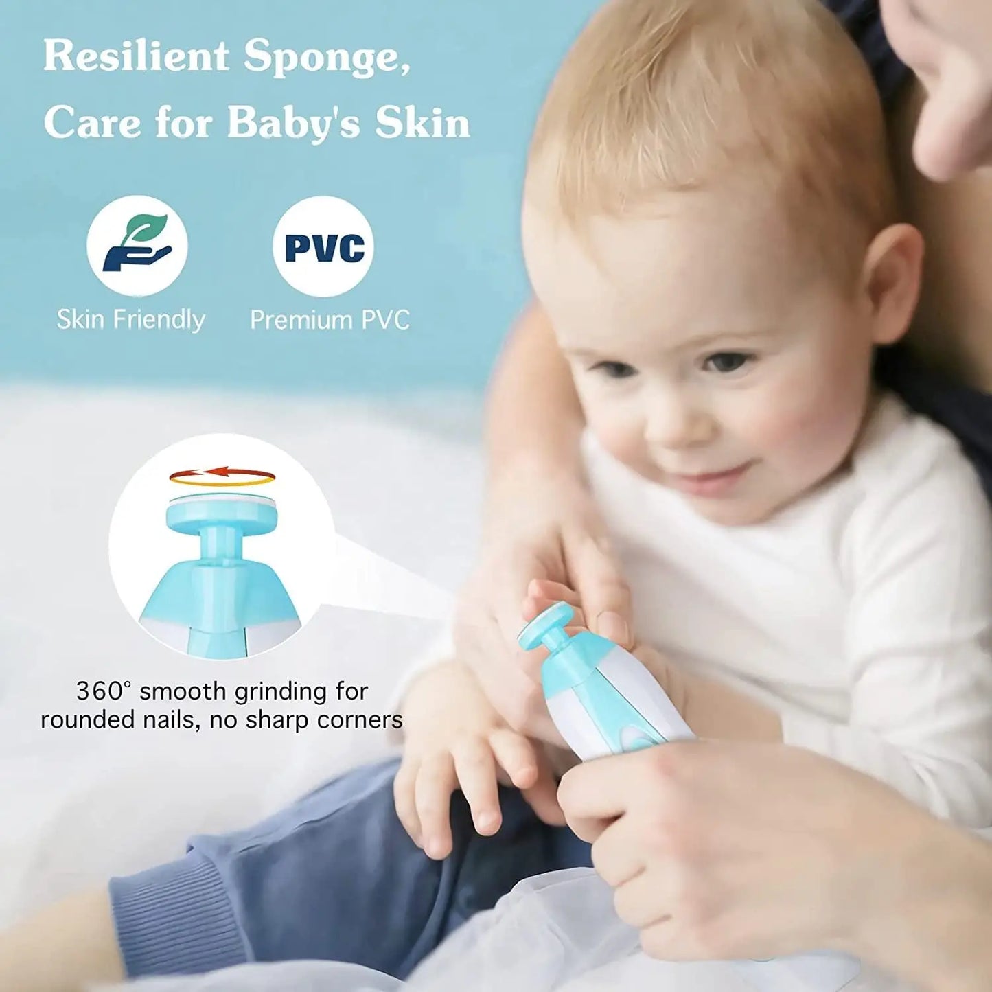 Electric Baby Nail Trimmer 6 in 1 Clipper