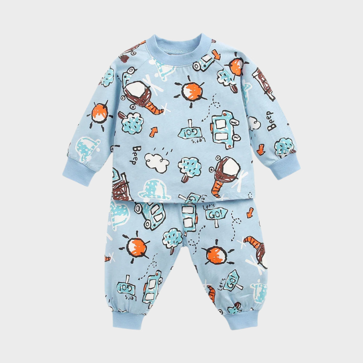 2 Piece Cartoon Autumn Suit