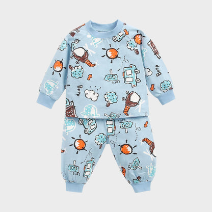 2 Piece Cartoon Autumn Suit