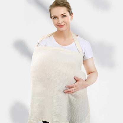 Couverture d'allaitement en coton doux et respirant Tablier d'ajustement de couverture d'alimentation pour bébé Couverture en coton pour l'intimité Alimentation confortable