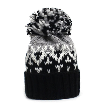 Geometric Thicken Knitted Hat