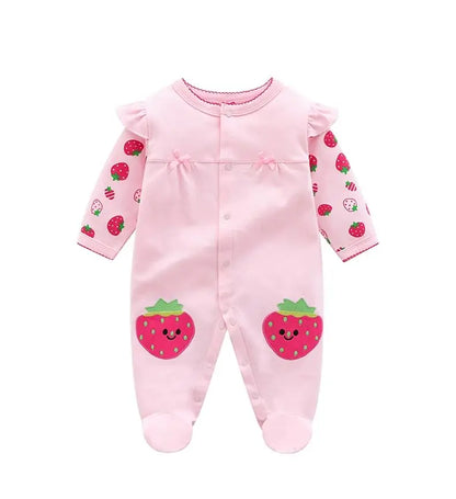 Strawberry Long-Sleeved Jumpsuit