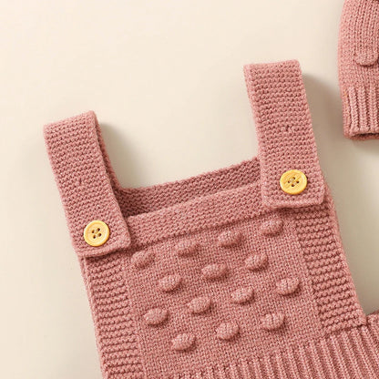 2 Piece Sleeveless Knitted Jumpsuit