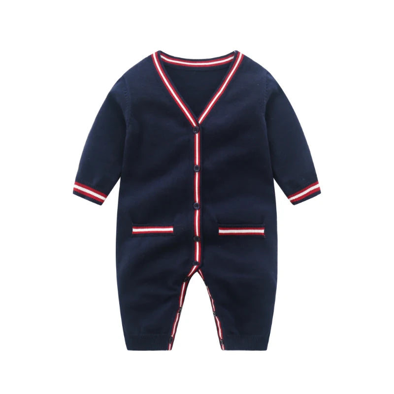 V-neck Knitted Jumpsuit