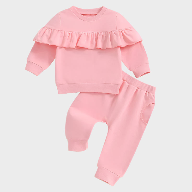 Ensemble 2 pièces pour bébé fille - Tenue d'automne