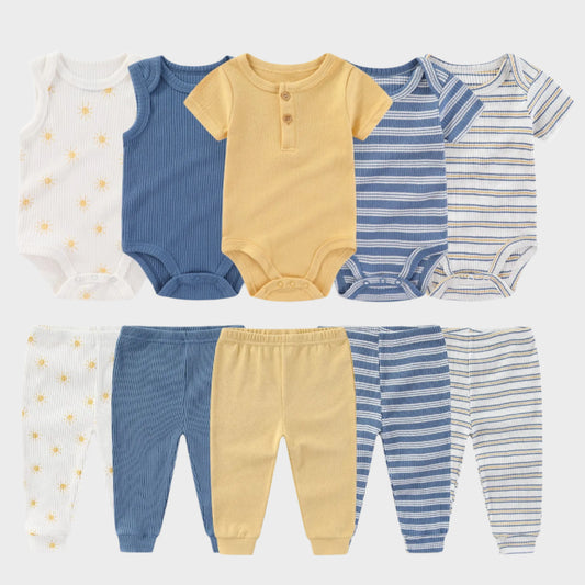 5 Sets Bodysuit with Pants