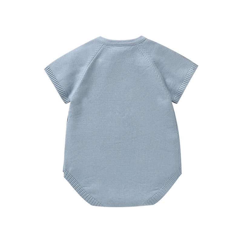 Aqua Blue Short Sleeve Bodysuit