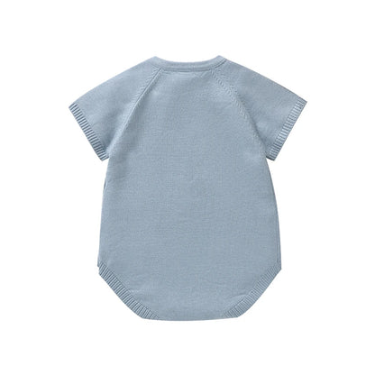 Aqua Blue Short Sleeve Bodysuit