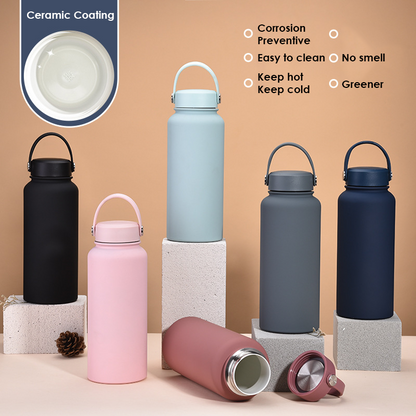 500ml Insulated Water Bottle With Handle Cover