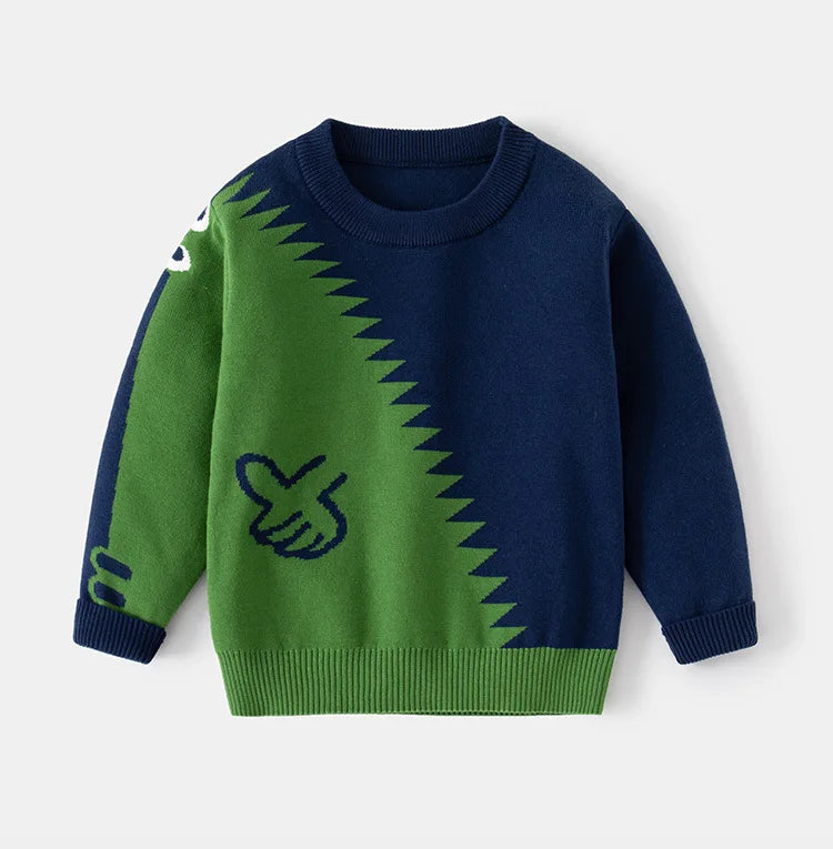 Dinosaur Long-Sleeve Sweater