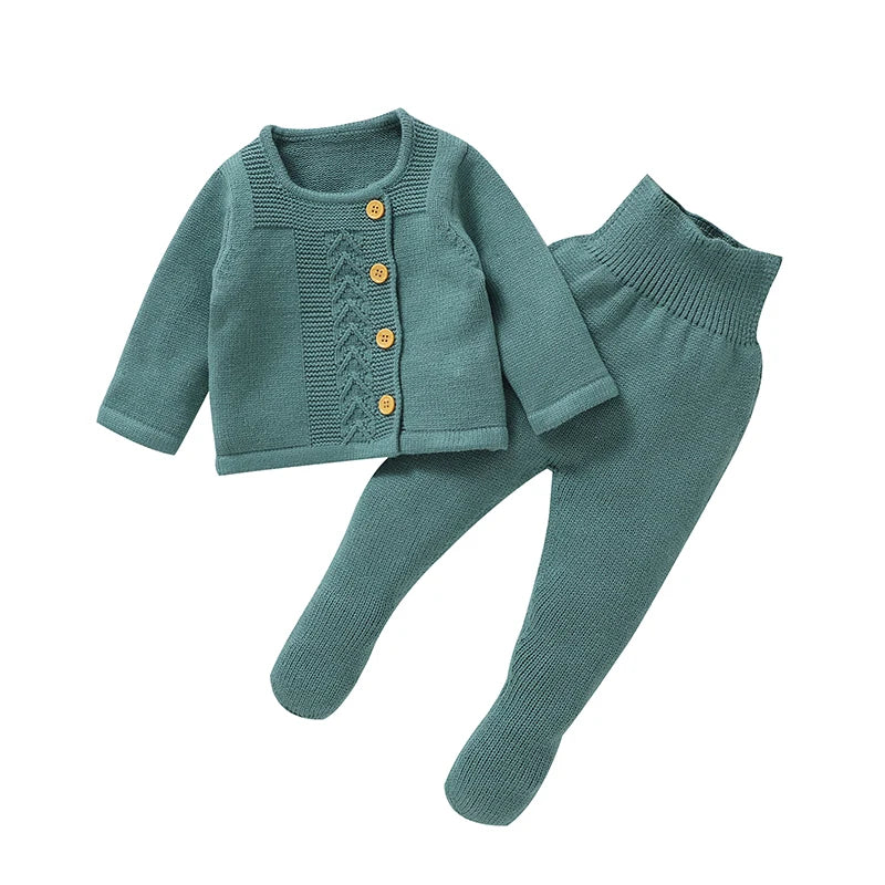 2 Pieces Autumn Knitted Suit