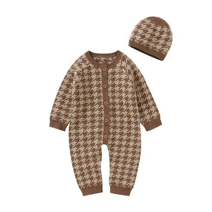 2 Piece Fashion Knitted Grow suit