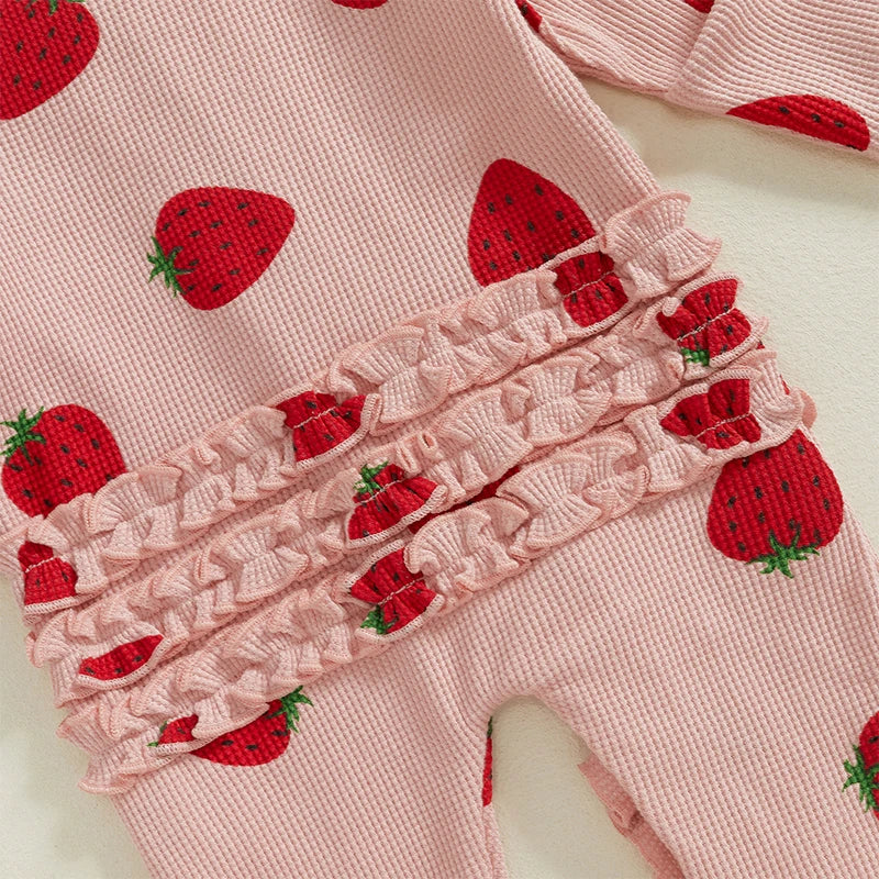 Combinaison à volants et à manches longues avec bandeau