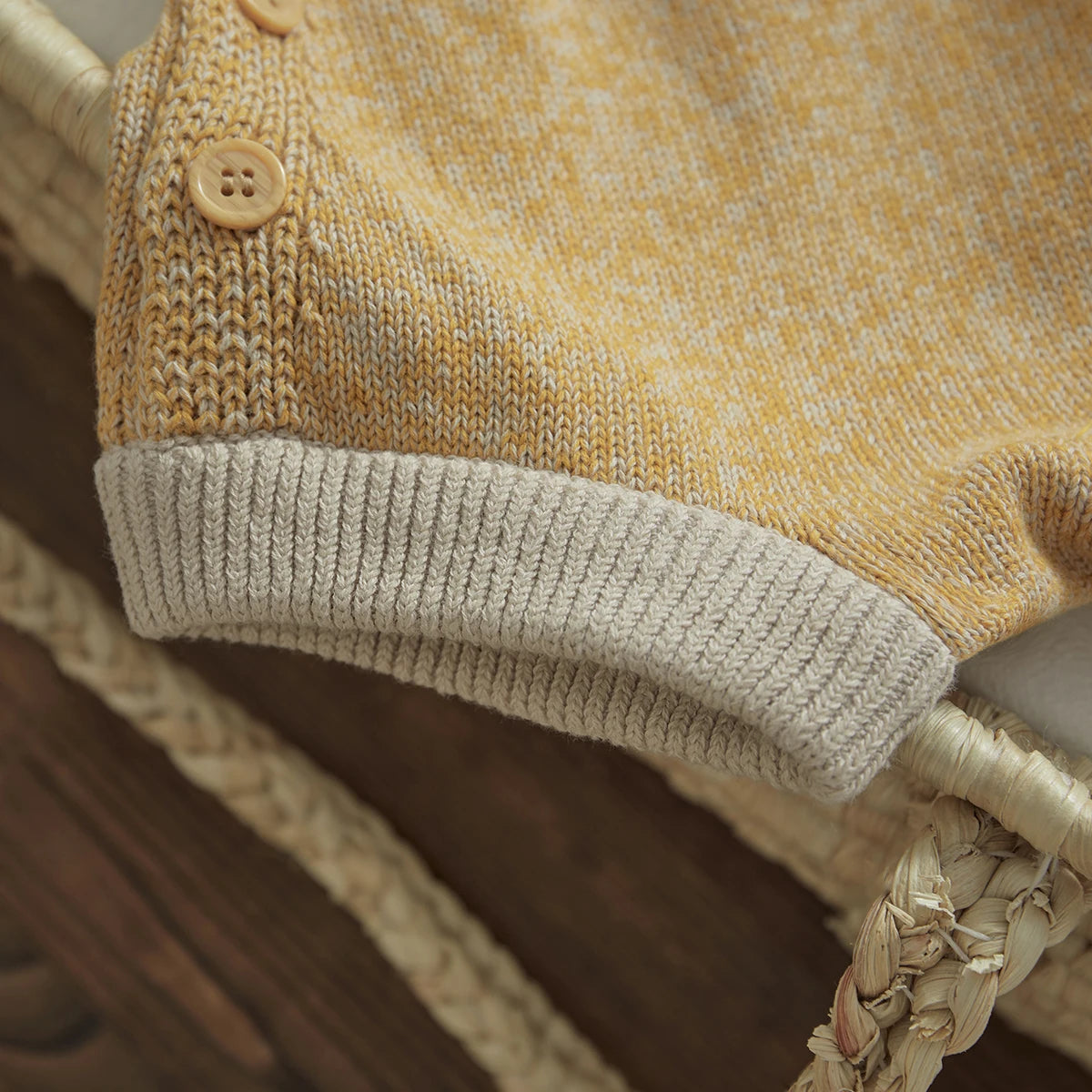 Knitted Sun Embroidered