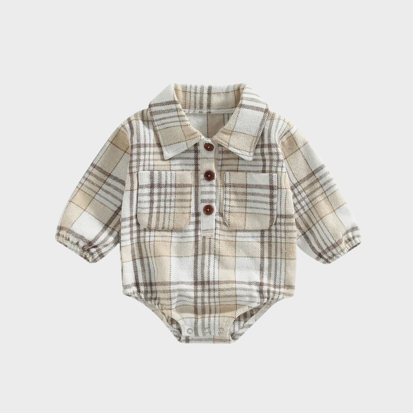 Body à motif écossais vintage 